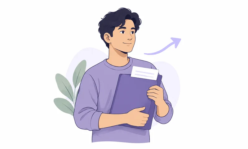A student carrying an organized document folder.